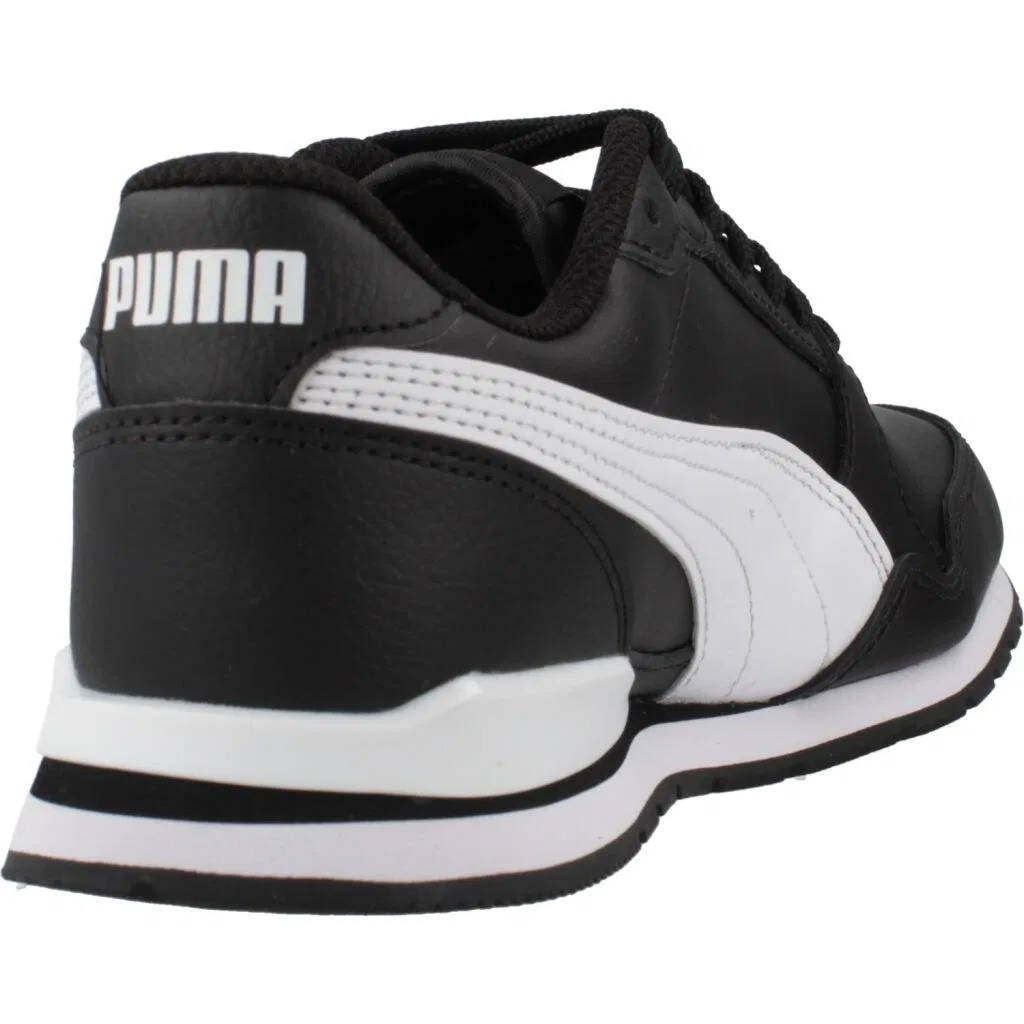 Детские кроссовки из натуральной кожи ST Runner V3 L JR Puma, Schwarz — фото 3