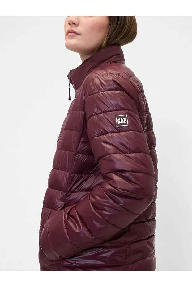Женская пуховая куртка с принтом ColdControl Puffer Gap, Bordo-002 — фото 3