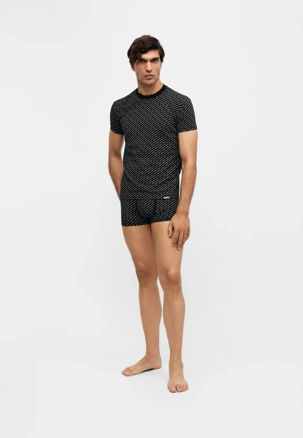 Рубашка с круглым вырезом Dsquared2, Black — фото 2