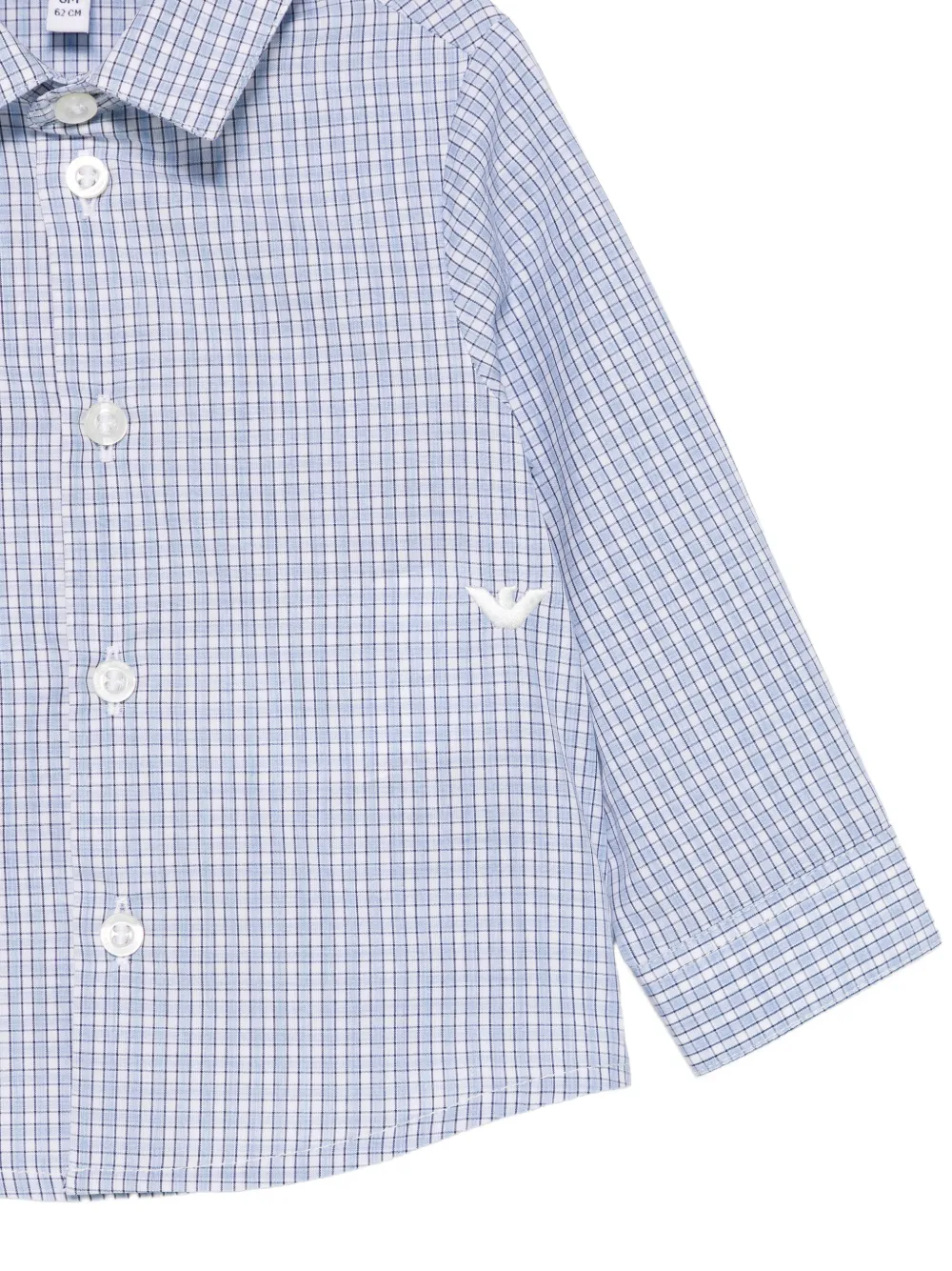 Рубашка в клетку Emporio Armani Kids, синий — фото 3