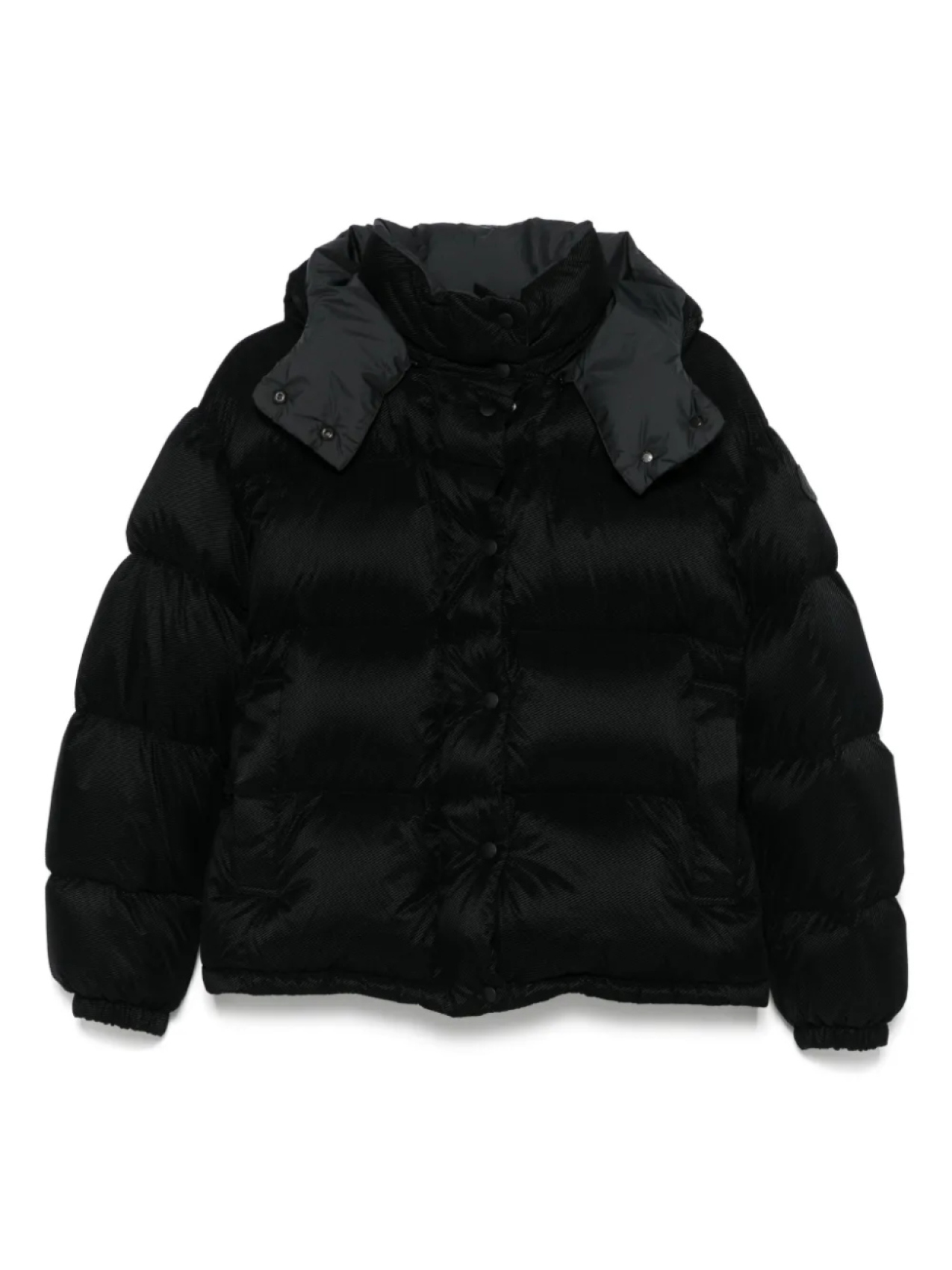 

Moncler пуховик на кнопках, черный