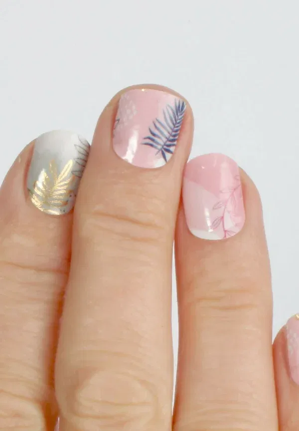 Наклейки для ногтей 12 г Laued nail stickers flower mood summer sun Vargu — фото 3