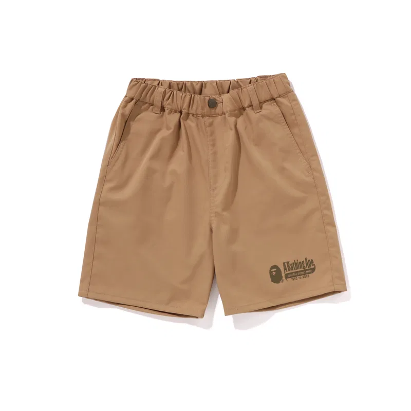 Детские шорты с принтом A BATHING APE, Beige Yellow BGX
