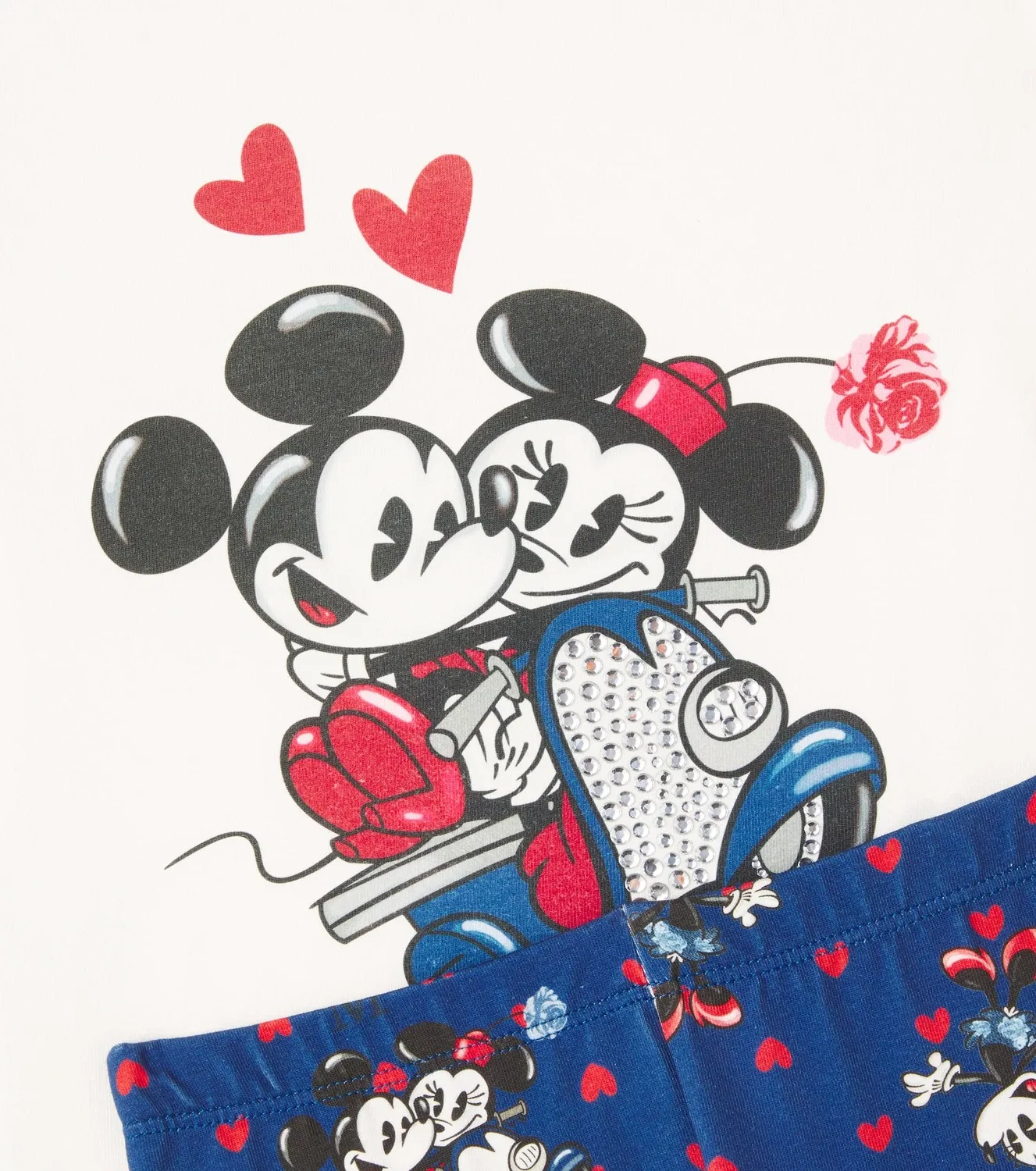 Комплект из футболки и леггинсов x Disney Monnalisa, белый — фото 2