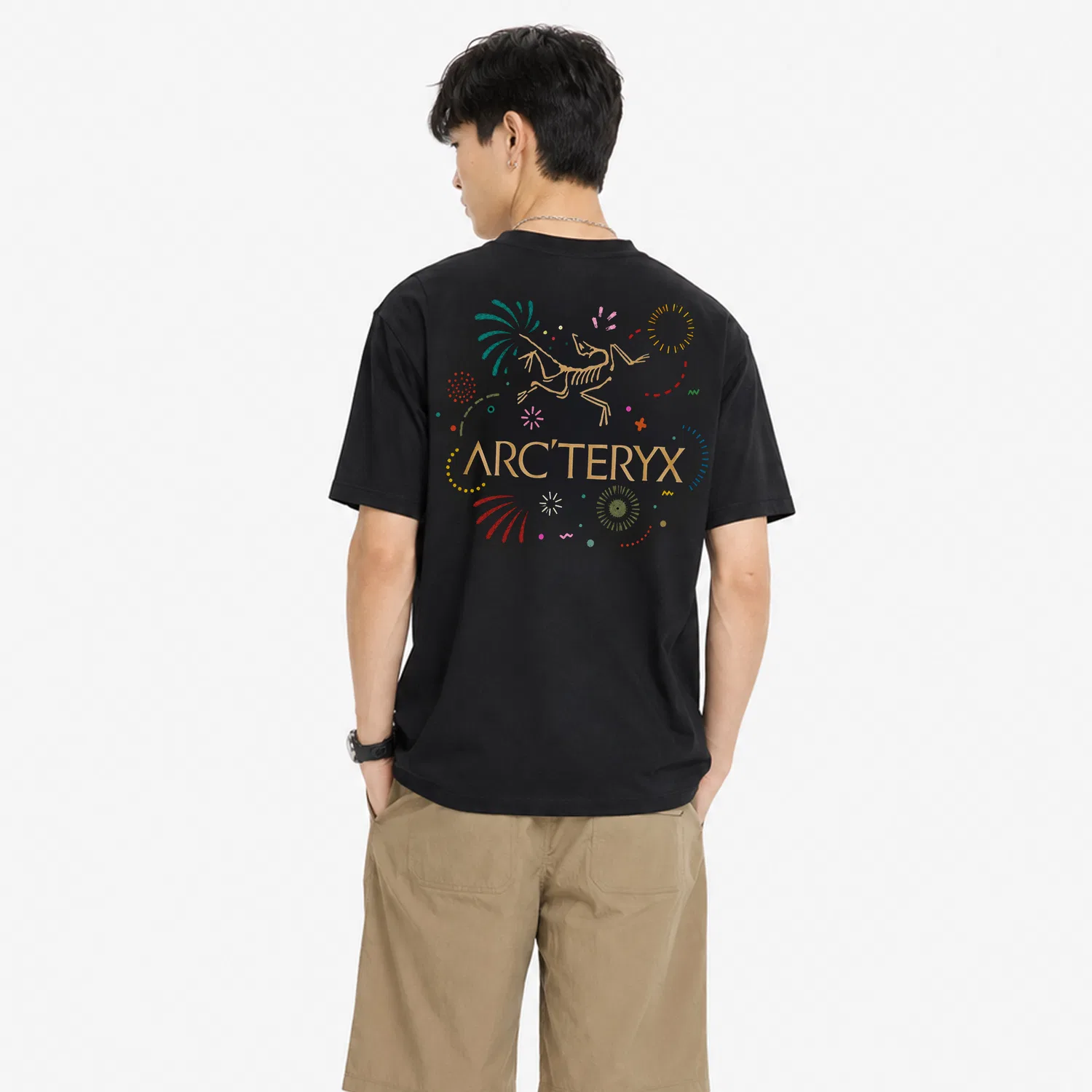 Футболка с круглым вырезом Thin Straight Fit Black Arcteryx, Black — фото 4