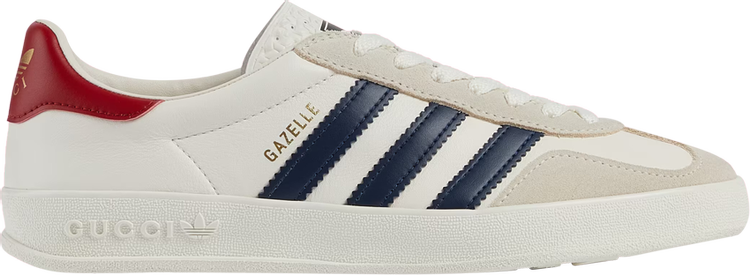 Кроссовки Adidas x Gucci Wmns Gazelle White, белый - фото