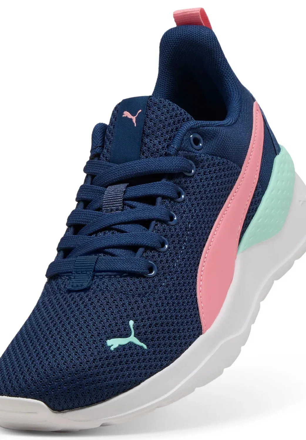 Детские кроссовки с сетчатым верхом Anzarun Lite Jr Puma, Dunkelblau — фото 3