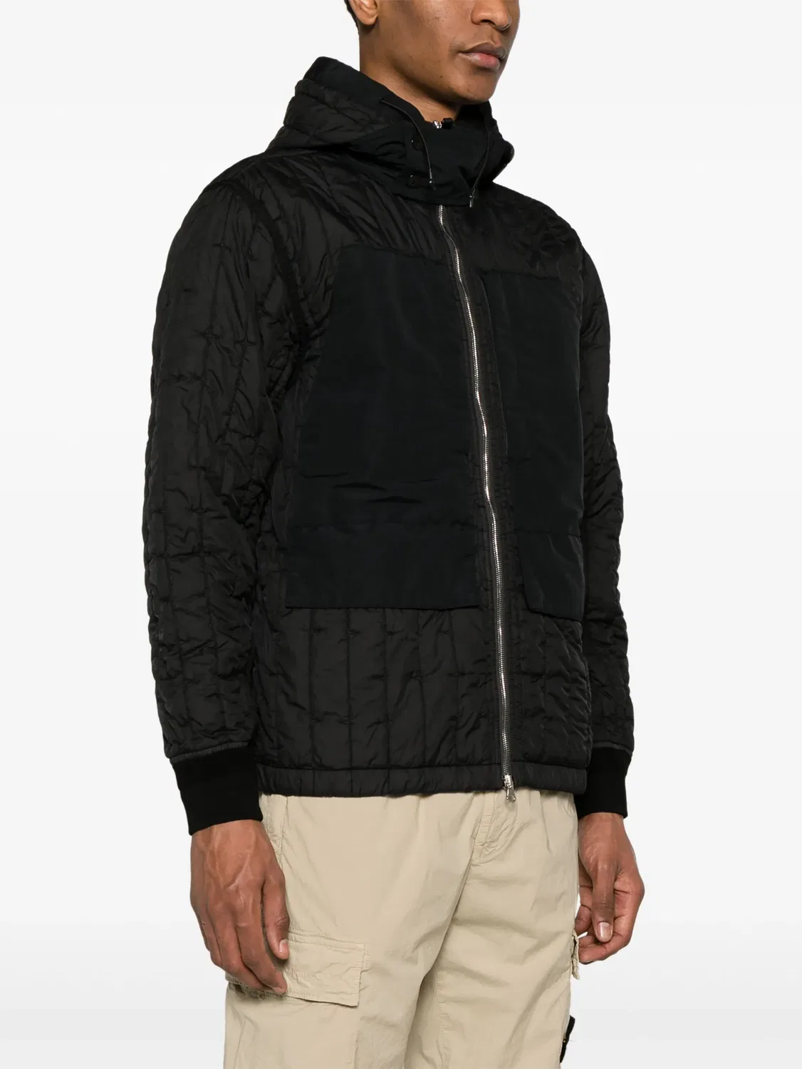Куртка с фартуком и стеганым покрытием Stone Island, черный — фото 3
