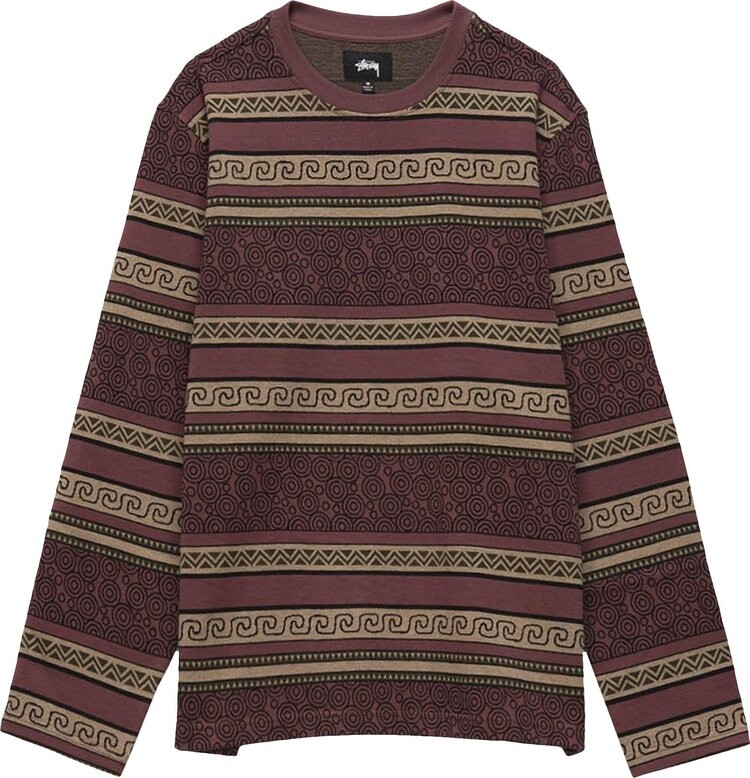 

Рубашка Stussy Sumatra Long-Sleeve Tee 'Maroon', красный