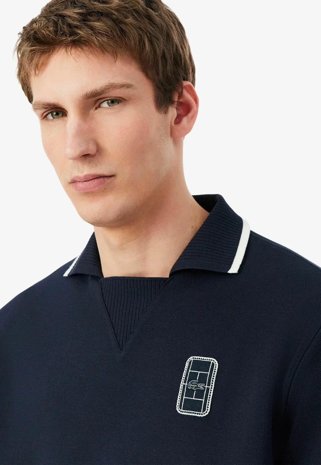 Рубашка поло Lacoste, Bleu Marine-Mxq — фото 4