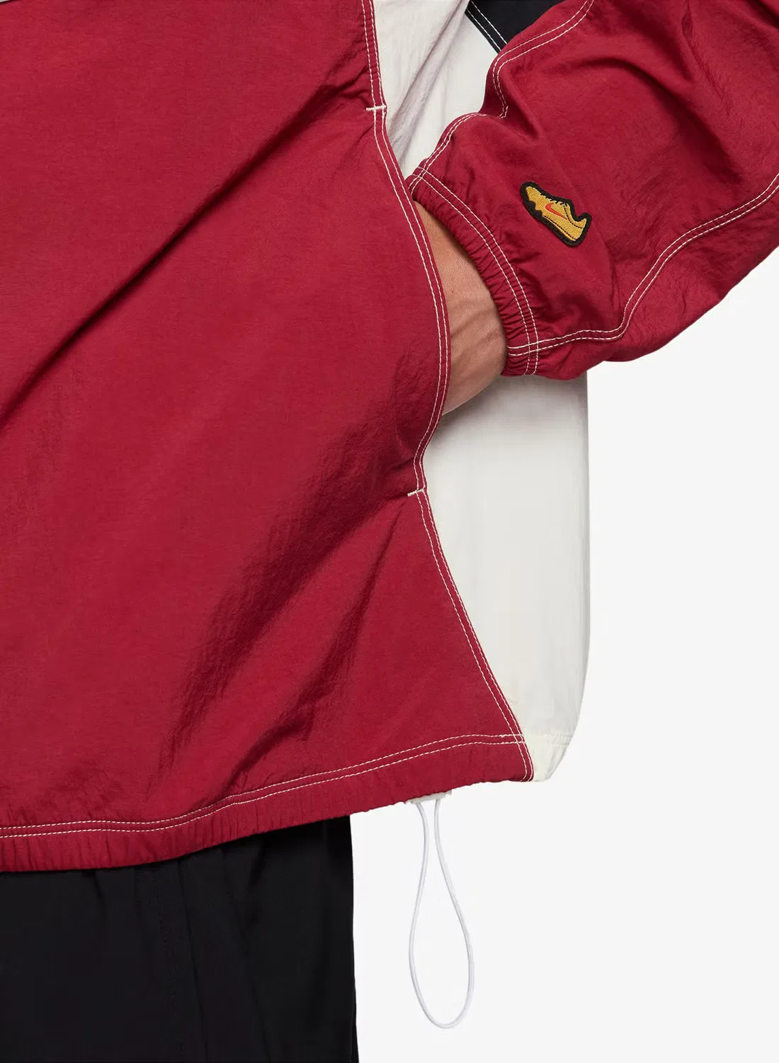 Куртка-трек с принтом Dri-Fit retro Nike, красно-черный — фото 3