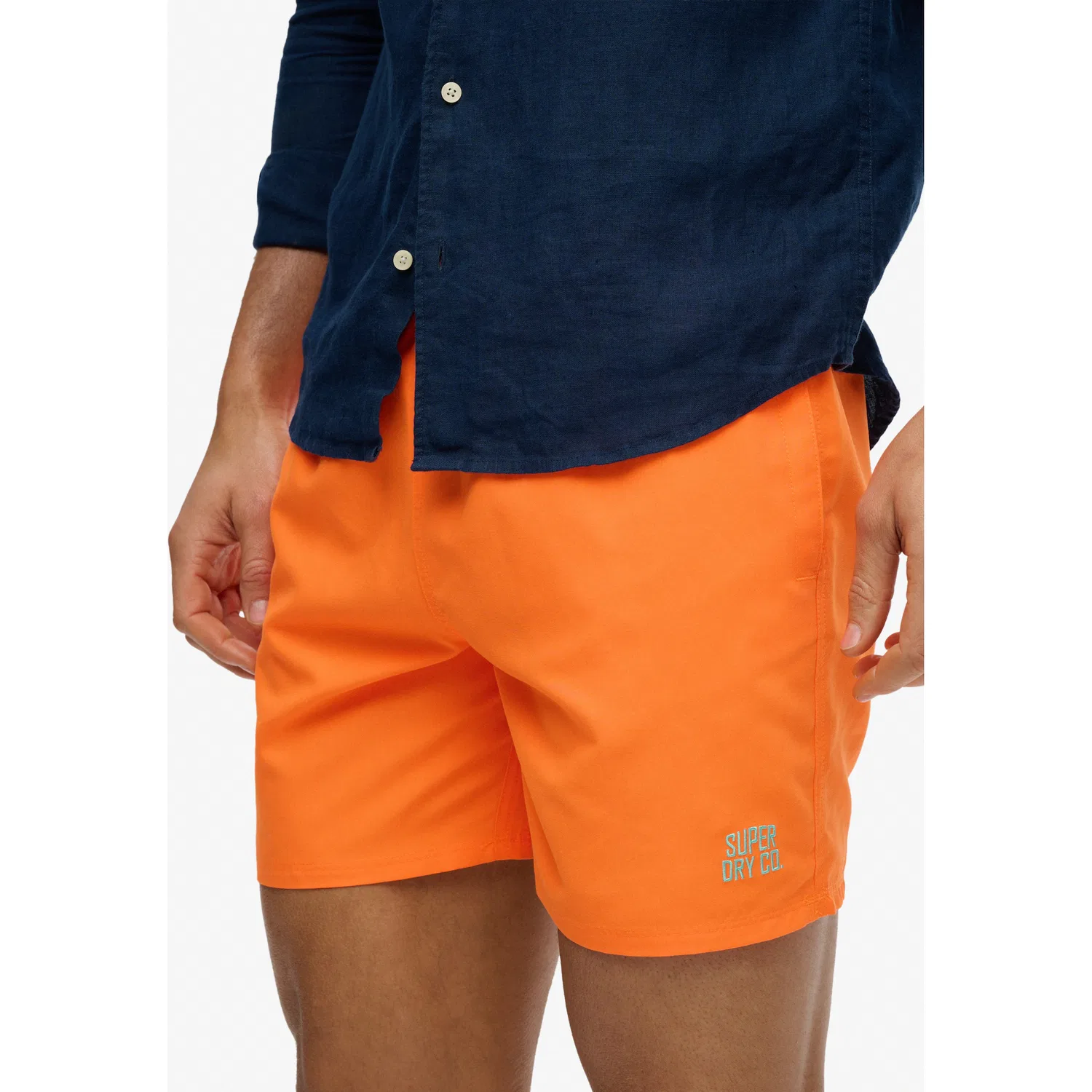 Мужские плавки с логотипом Superdry, Orange Sorbet — фото 4