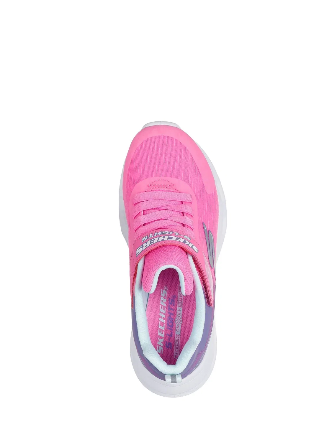 Кроссовки со светодиодами Skechers Glide-Step Lights, розовый — фото 4