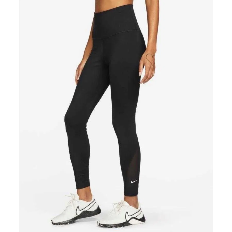Женские леггинсы 7/8 с высокой посадкой One Dri-FIT Nike, Черный