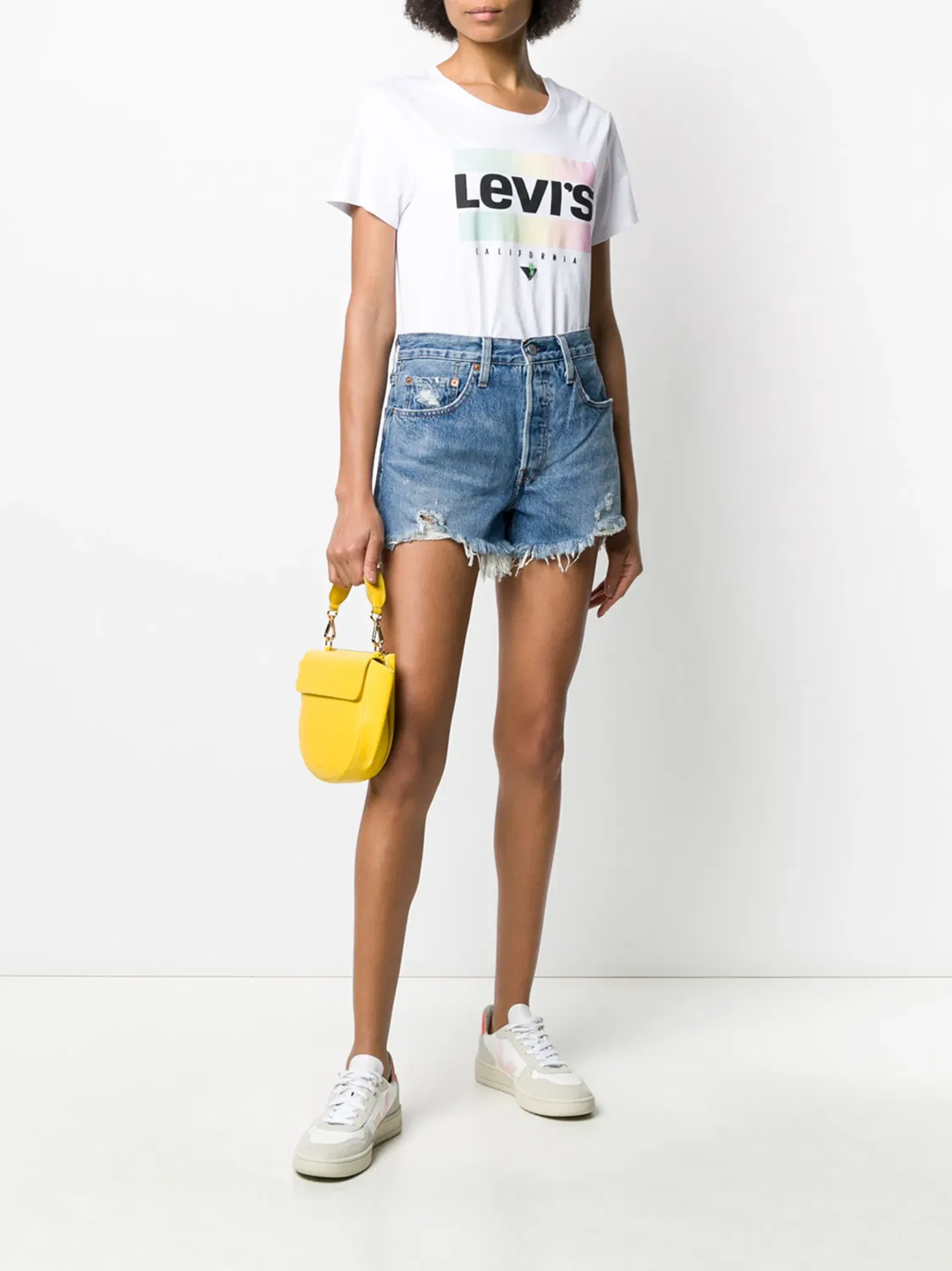Levi's Джинсовые шорты синие — фото 3