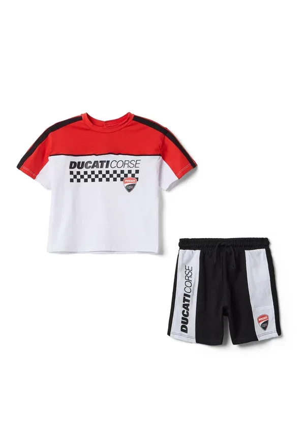 Брюки спортивные из хлопка Ducati Ovs, red, черный/красный