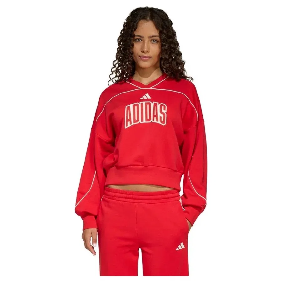Детский свитшот с принтом Jg Std Swt adidas, Красный