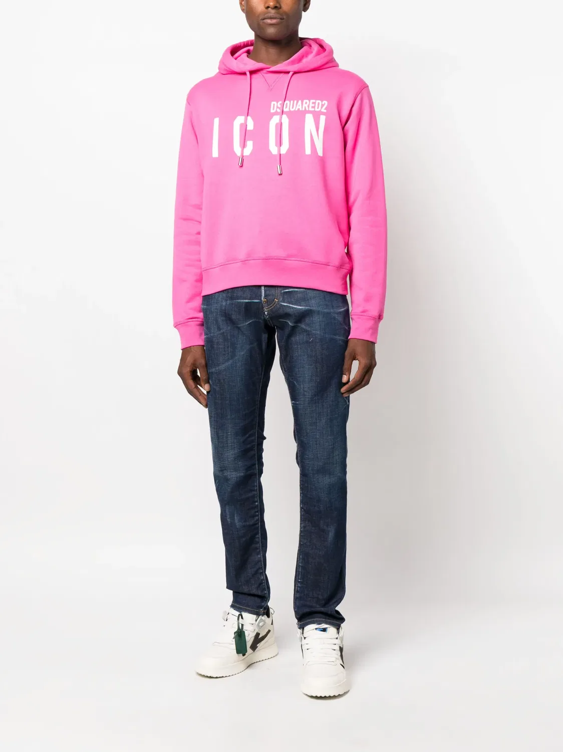 Худи с принтом Icon Dsquared2, розовый — фото 2