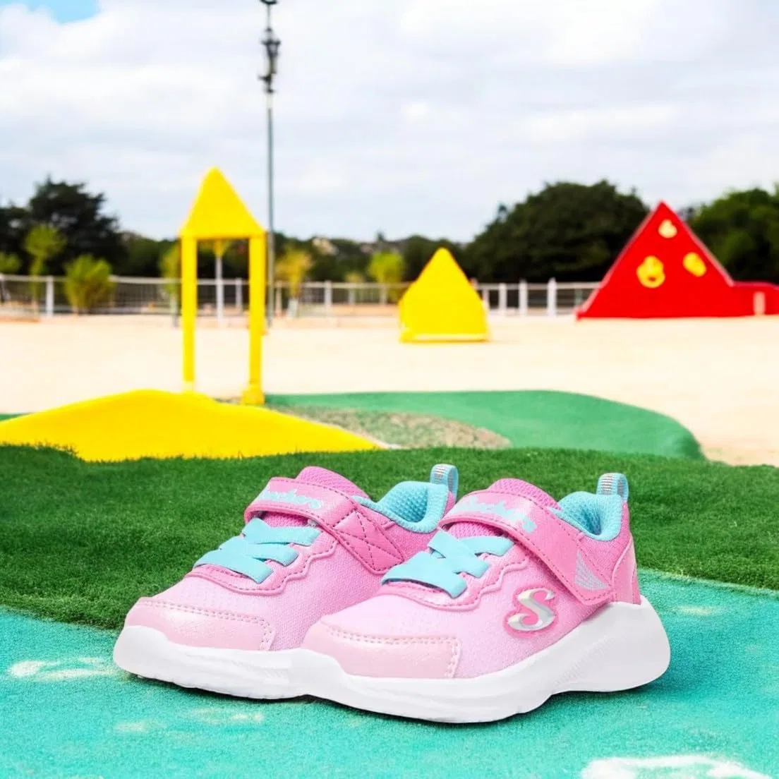 Детские кроссовки для мальчиков Skechers, Red Pink Blue — фото 3