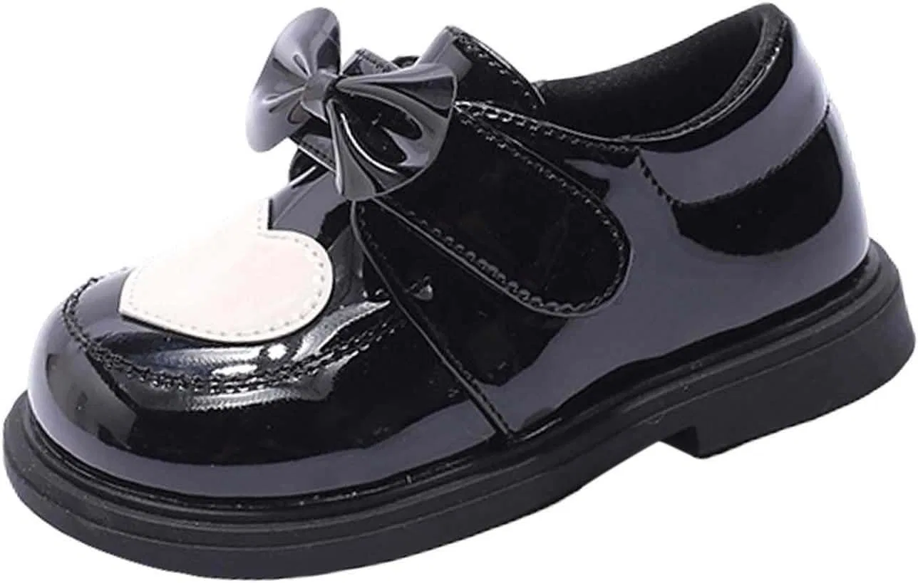 Детские туфли Мэри Джейн с бантом для девочек Zzalalana, Black