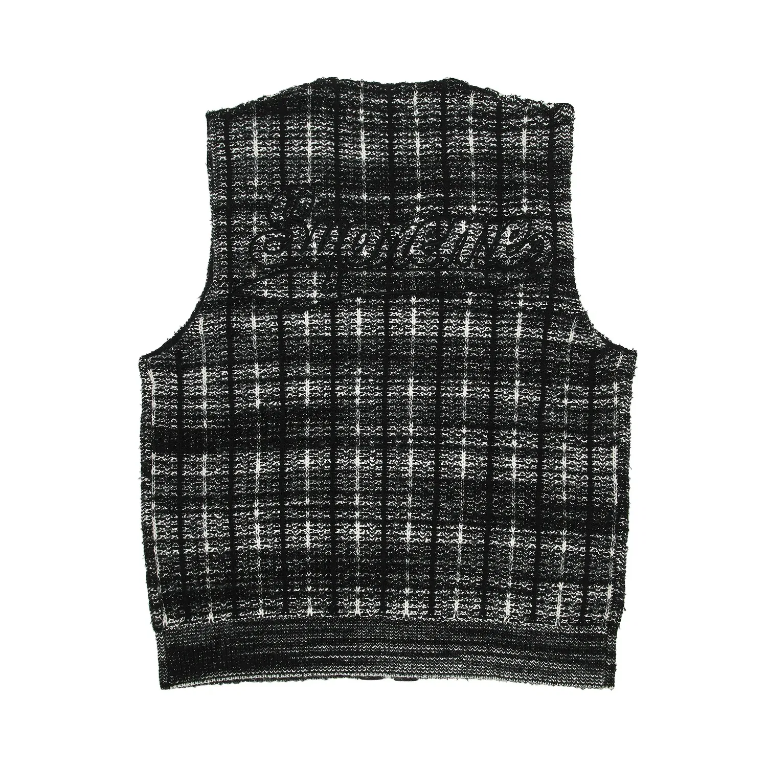 Жилет свитер на молнии Supreme Speckled Zip Up, Черный — фото 2