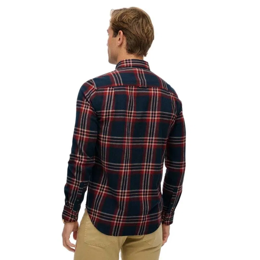 Рубашка с длинным рукавом M4011047A Superdry, синий — фото 2
