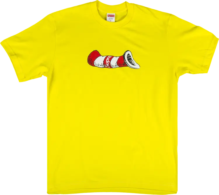 

Футболка Supreme Cat In The Hat T-Shirt 'Yellow', желтый