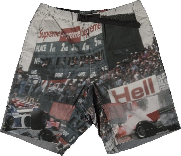 

Шорты Supreme Grand Prix Belted Short 'Multi', разноцветный