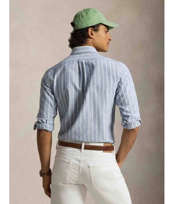 Мужская рубашка с длинным рукавом Polo Ralph Lauren, синий — фото 3