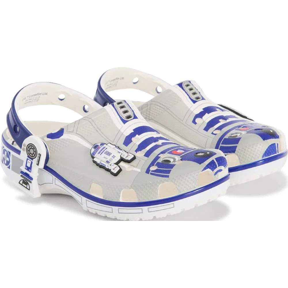 Детские классические сабо Star Wars R2D2 Crocs, White Multi