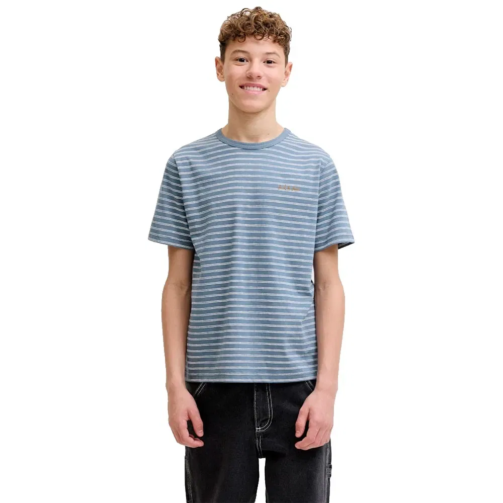 Футболка с коротким рукавом в полоску Devin Daytona Jack & Jones, синий