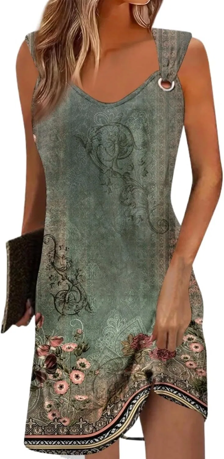 Женское пляжное платье-парео sleeveless с цветочным принтом, Dresses3aa