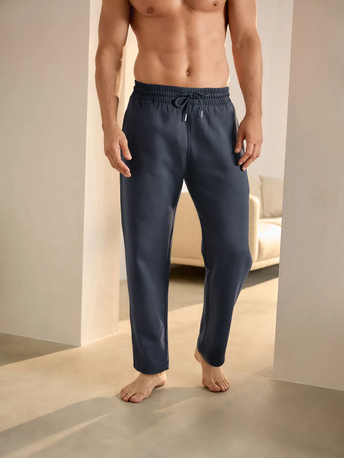 Джоггеры с открытым низом, Regular Fit Next, темно-синие