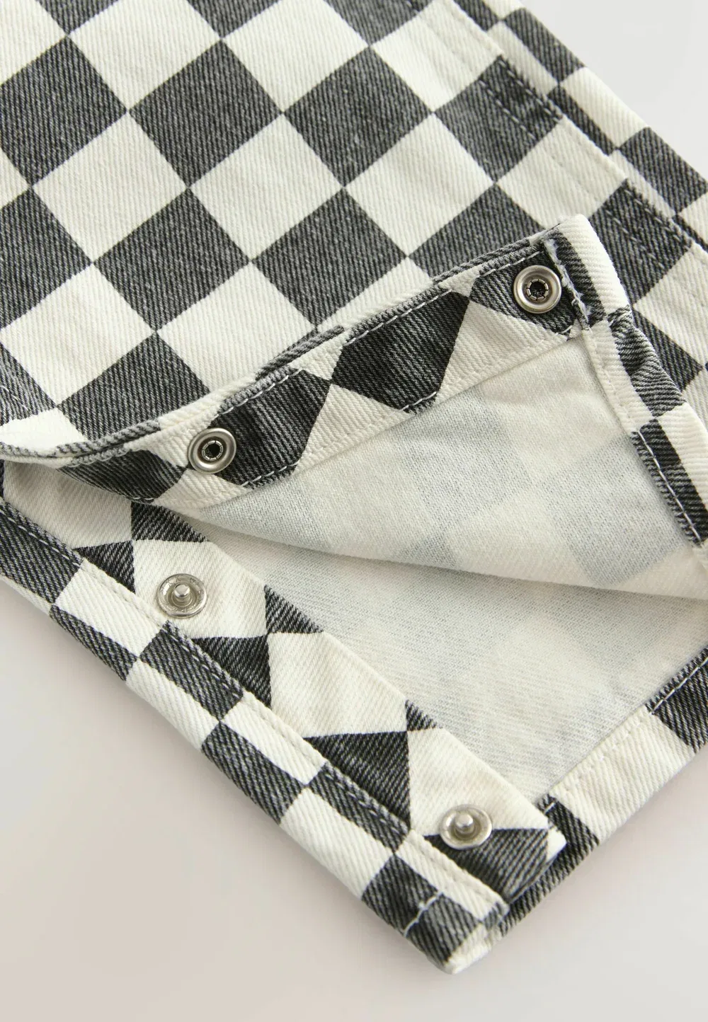 Комбинезон стандартного кроя Next, Black White Checkerboard — фото 3