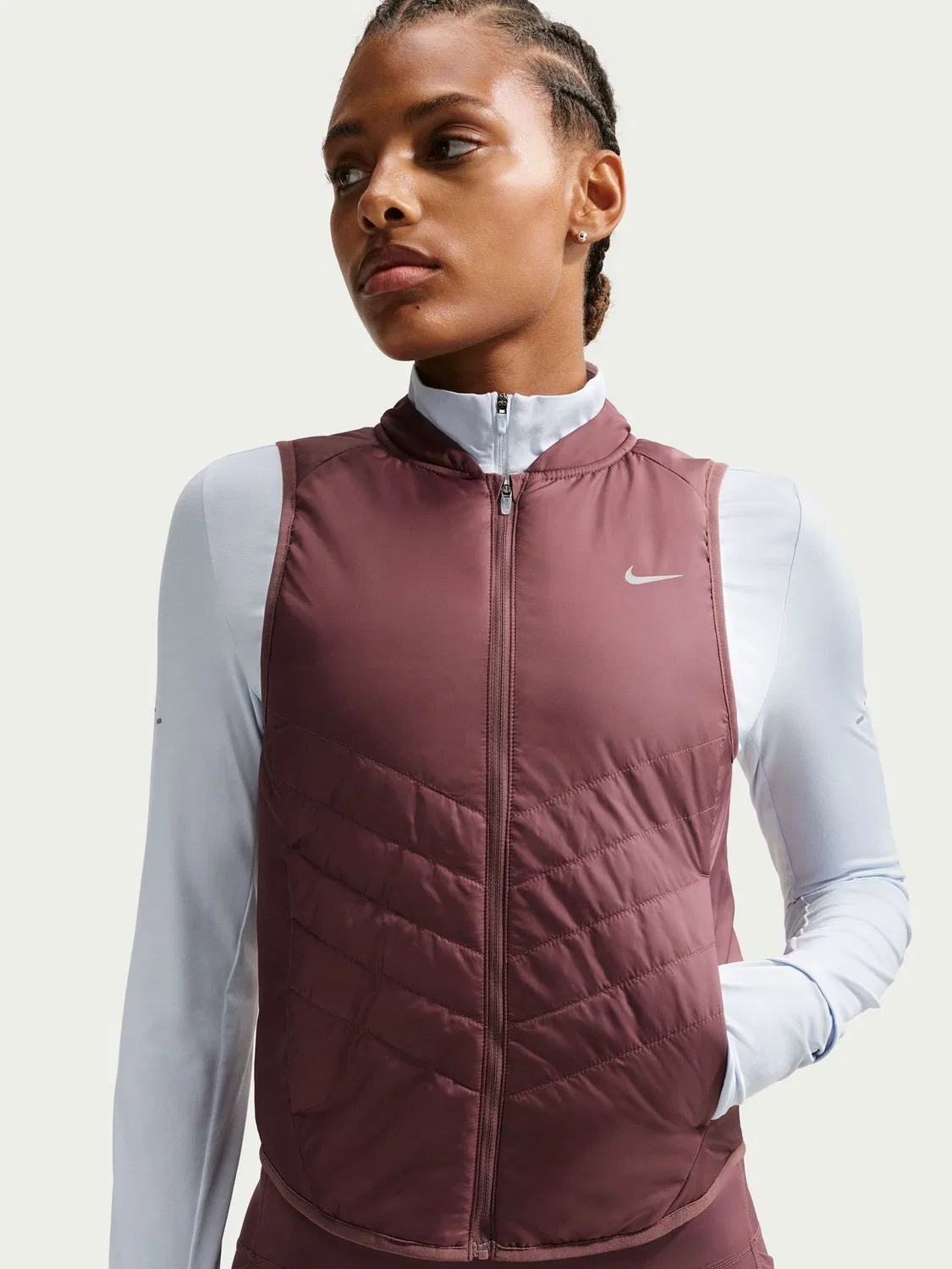 Жилет беговой Nike Tempo Repel Warm, Tattoo Brown — фото 3