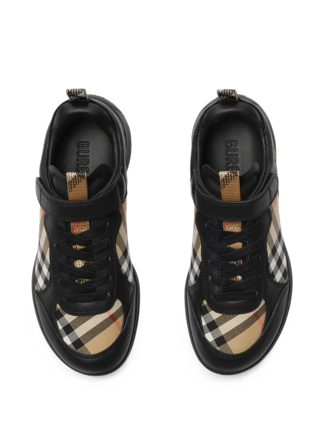 Низкие кроссовки House Check Burberry Kids, черный — фото 3