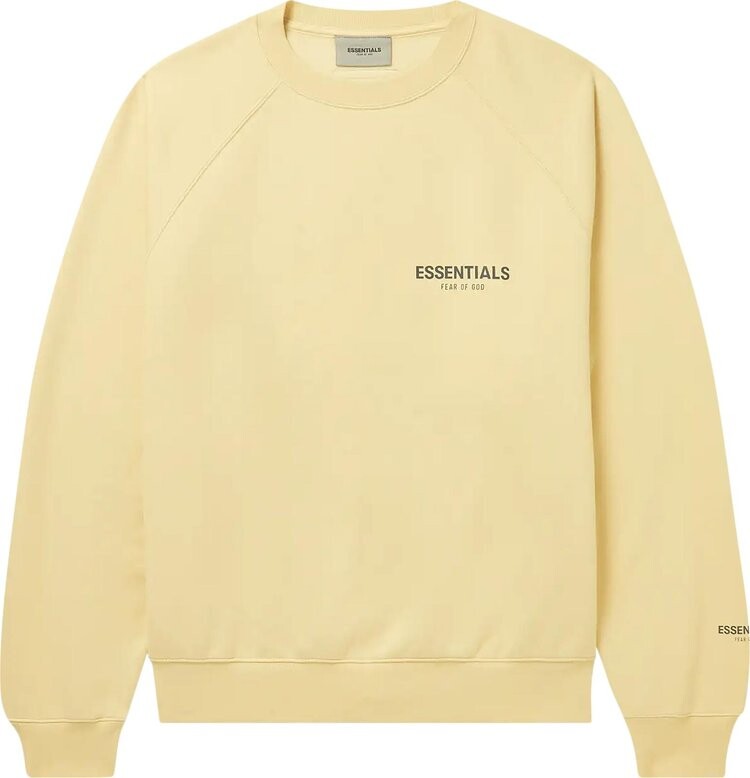 Толстовка Fear of God Essentials x Mr. Porter Exclusive Crewneck Sweatshirt 'Garden Glove', кремовый — фото 2