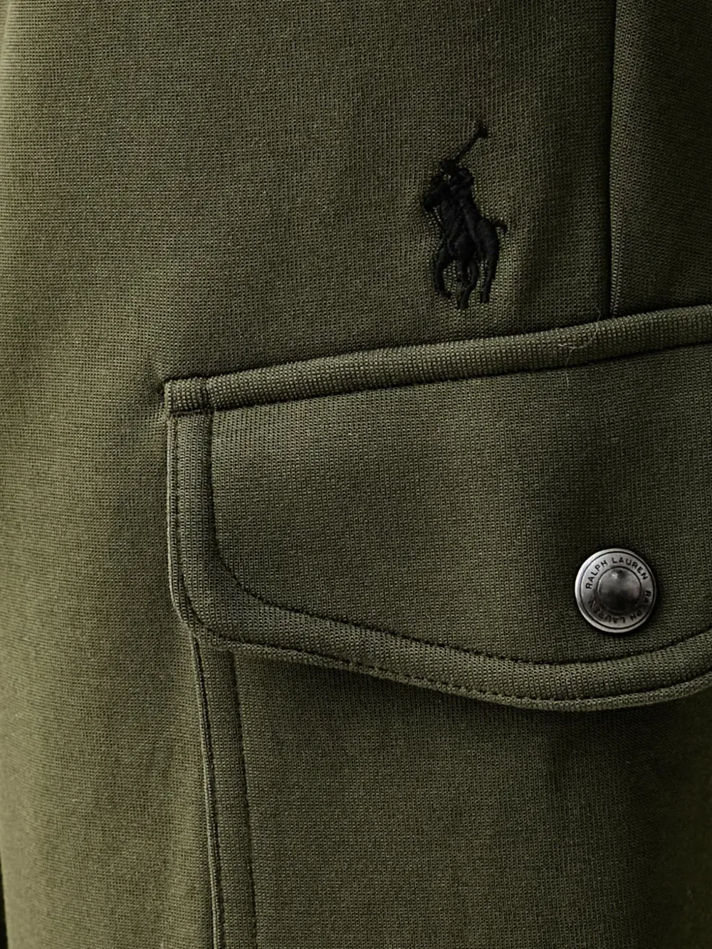 Брюки спортивные с вышитым логотипом POLO RALPH LAUREN, зеленый — фото 4