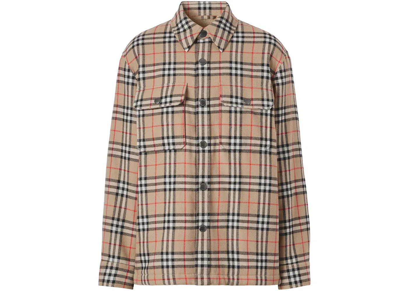 Мужская куртка-рубашка с клетчатым принтом Burberry, Beige