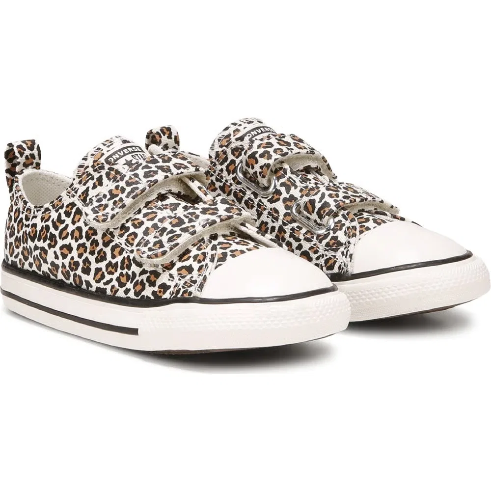 Детские низкие кроссовки Chuck Taylor All Star 2V для малышей Converse, Leopard Print