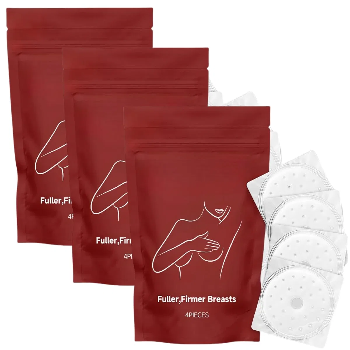 Пластыри для увеличения груди PHFDQKG, 4 шт, 3pcs