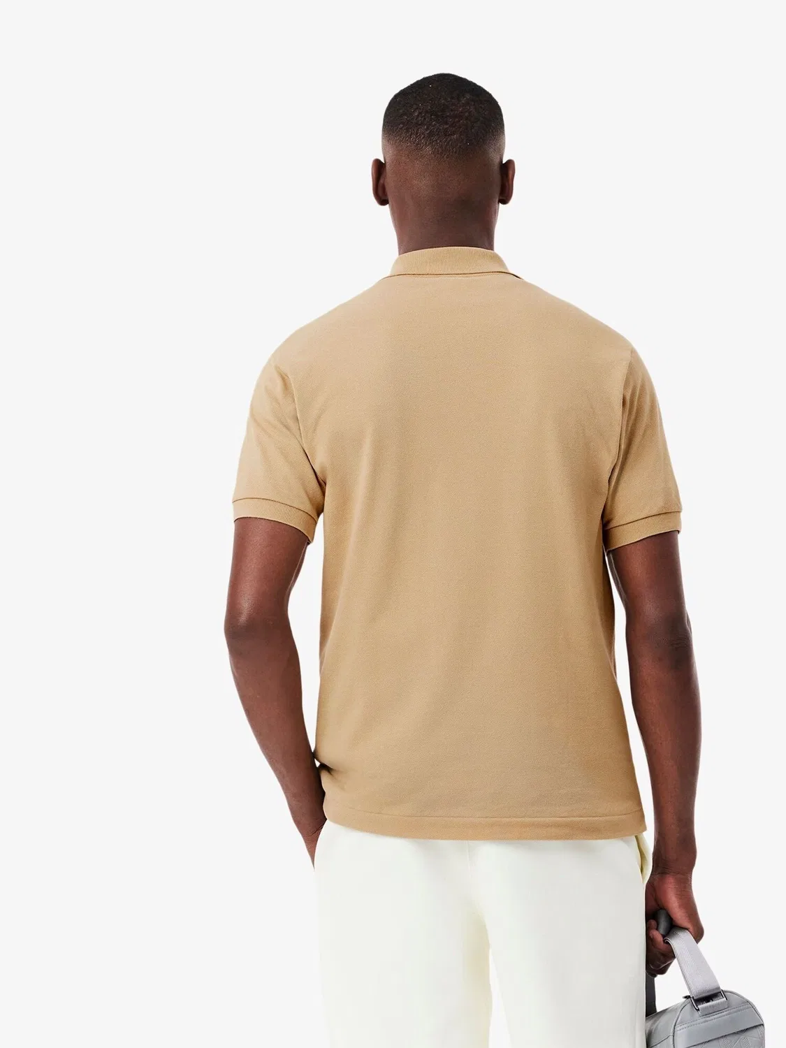 Поло Lacoste L.12.12 Light Brown — фото 4