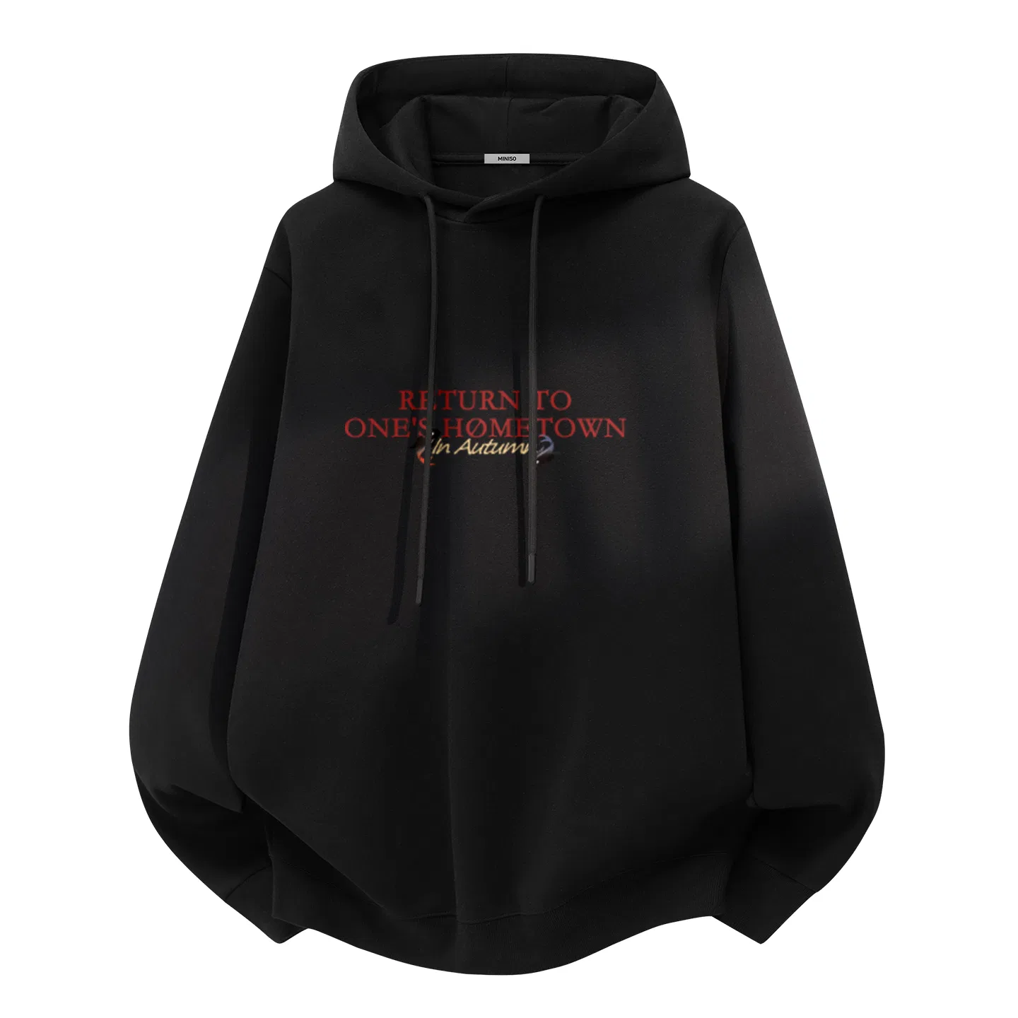 Детский худи с капюшоном MINISO, Black (Ma Jiyan Fish Returns to The Center Logo)