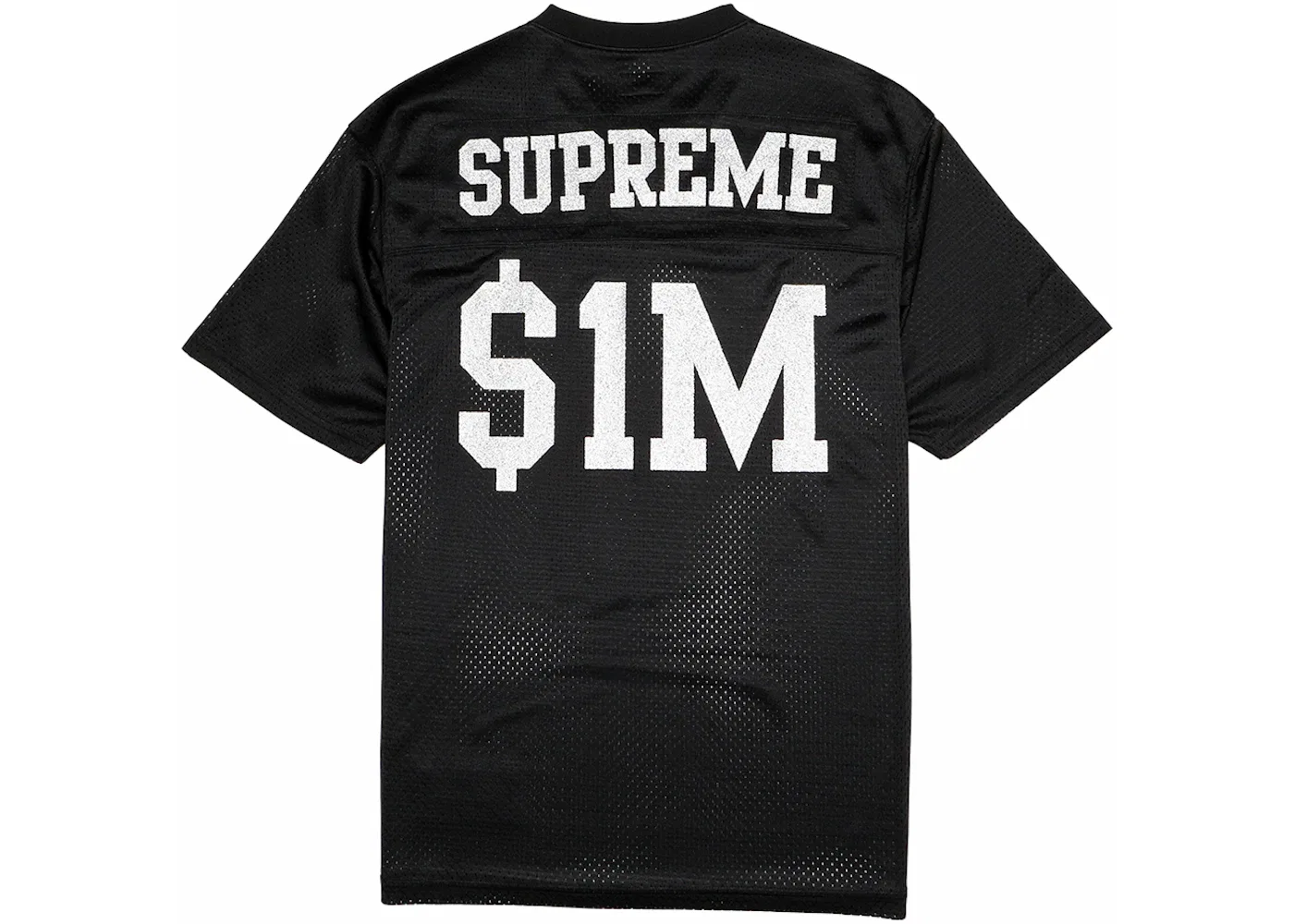 Мужской топ с блестящим принтом Supreme Glitter Football, черный — фото 2