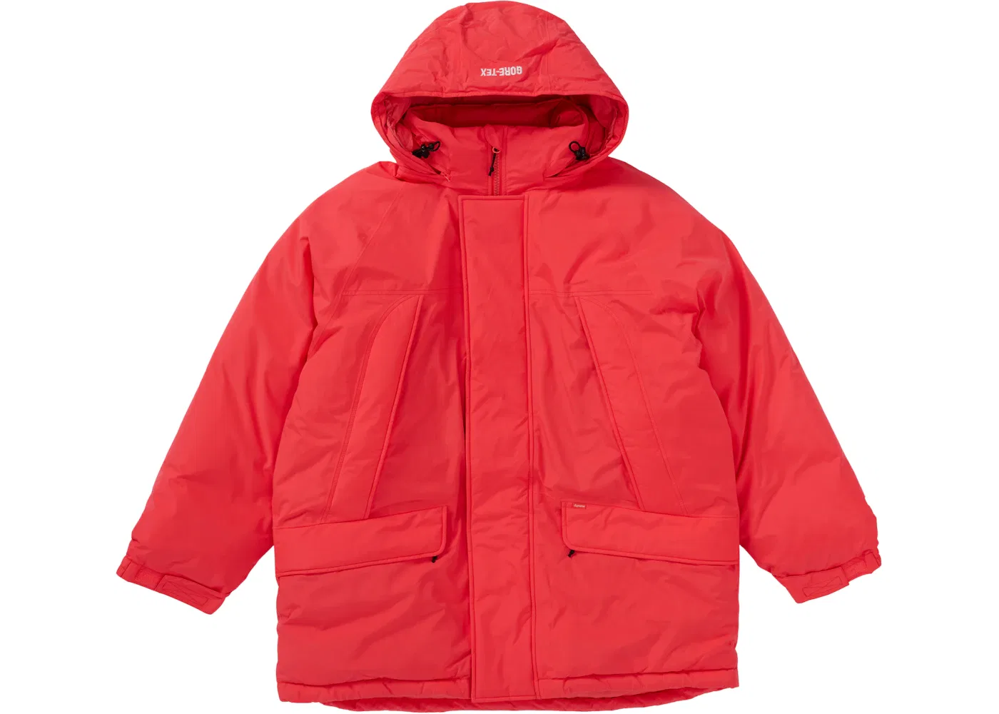 Мужская куртка-пуховик с принтом Supreme GORE-TEX 700-Fill Down Parka (FW20), Bright Red — фото 3