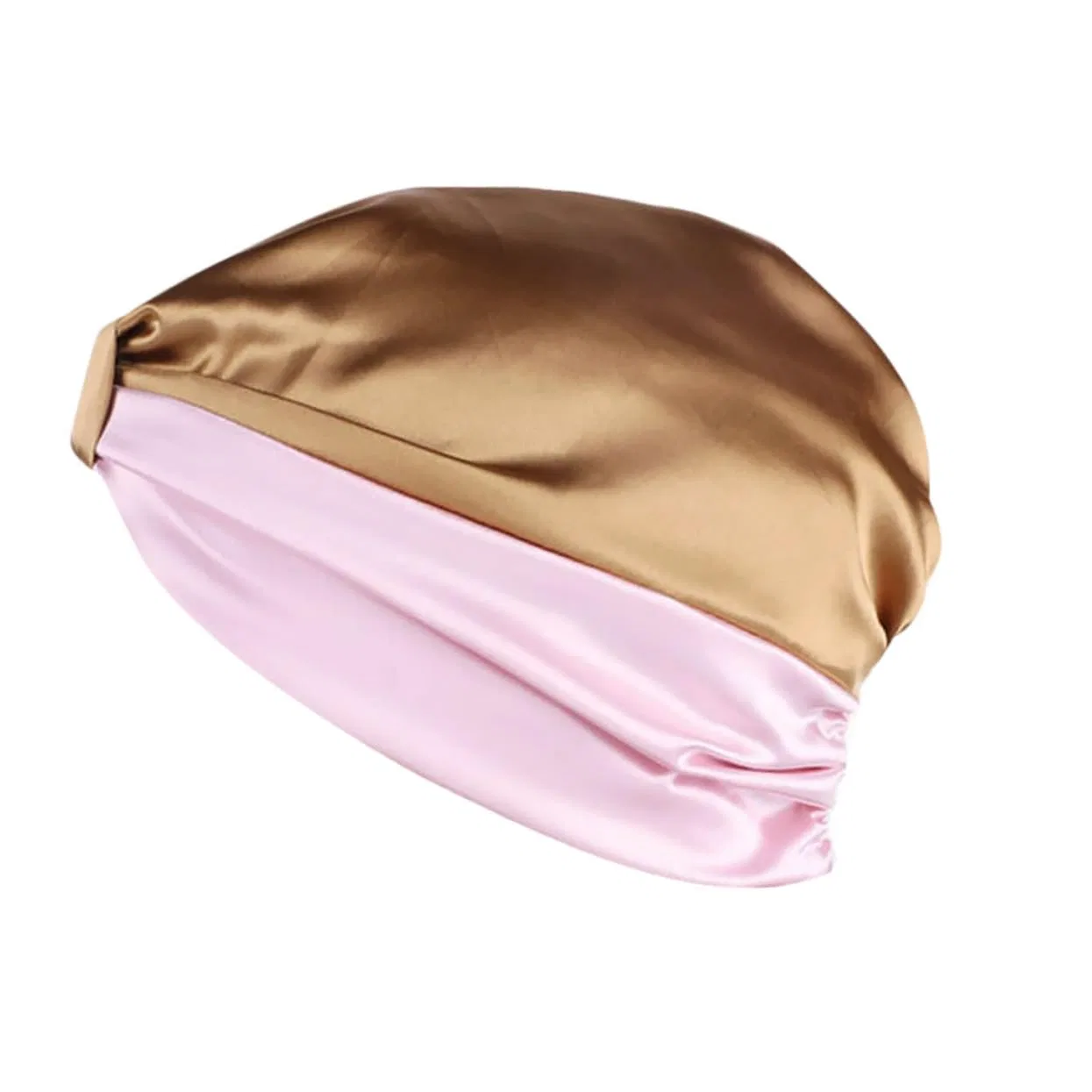 Шапочка для душа двойная, CALLARON, 25x20x20 см, Khaki и Pink