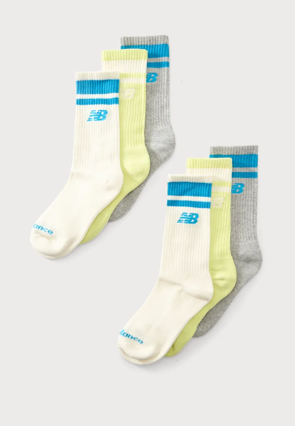 Детские повседневные носки унисекс, набор из 6 пар New Balance, Multi-Coloured