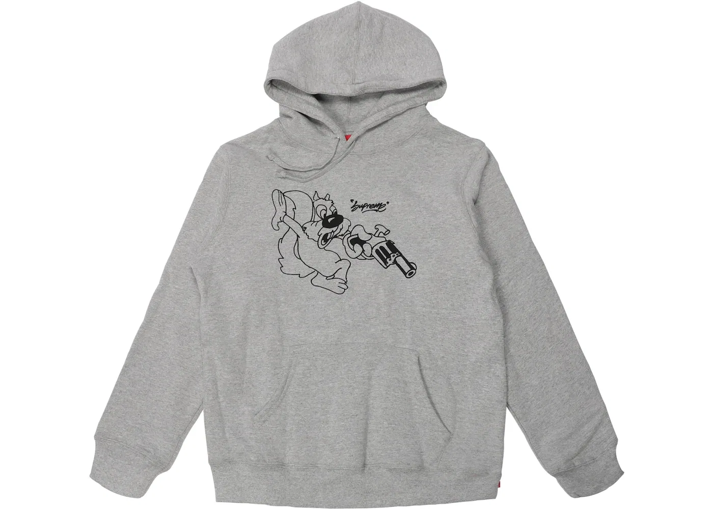 Мужская худи с капюшоном Supreme Sweatshirt, Heather Grey