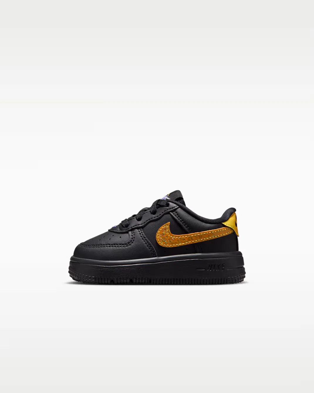 Детская/подростковая обувь Nike Force 1 Low, Black/Laser Orange/Picante Red/Action Grape