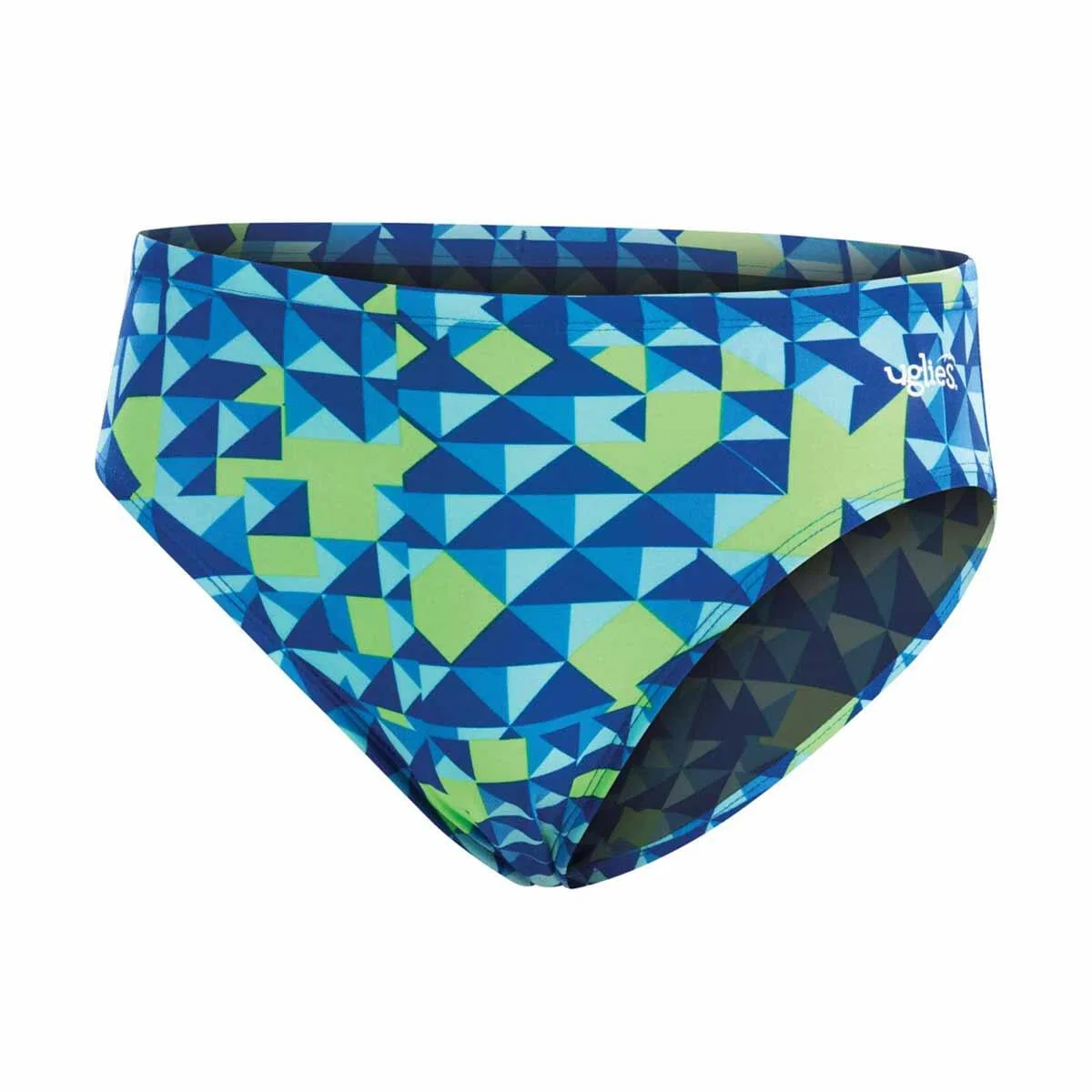 Детские плавки для мальчиков с принтом Triathlon Printed Racer Dolfin, Blue / Electric Green — фото 4